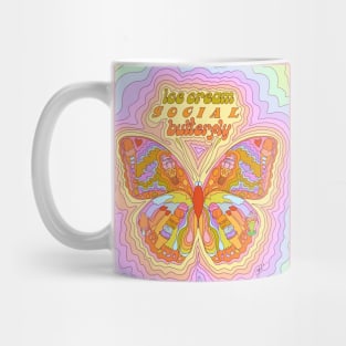 Ice Cream Social Butterfly - with background Mug